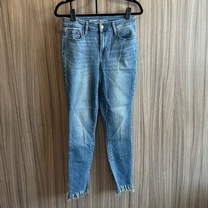 Old Navy Rockstar High Rise Fray Hem Jeans 4